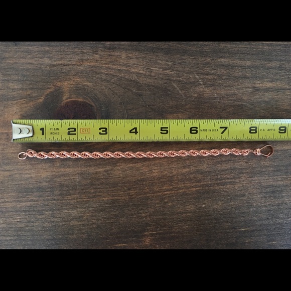 Copper Braided Bracelet 8” - Picture 3 of 3